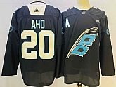 Hurricanes 20 Sebastian Aho Black 2022 Adidas Jersey
